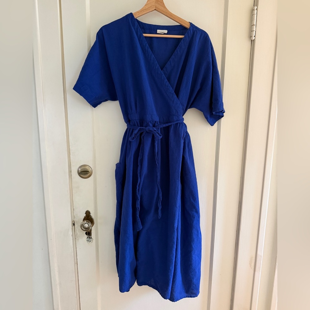 Curator SF Ansilee Wrap Dress, 2XL, Iris Blue - Picture 2 of 4